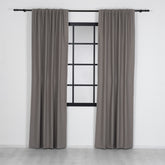 CELIA Linen Look Blackout Curtains – Stone